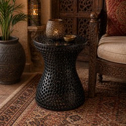 MESA AUXILIAR DE ALUMINIO REDISH PARA SALÓN ESTILO MODERNO