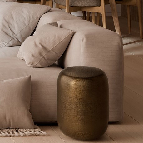 MESA AUXILIAR DE ALUMINIO SURAI PARA SALÓN ESTILO GLAM