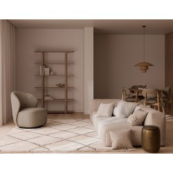 MESA AUXILIAR DE ALUMINIO SURAI PARA SALÓN ESTILO GLAM