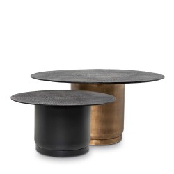 MESA DE CENTRO DE ALUMINIO DURAI 74 PARA SALÓN ESTILO CONTEMPORÁNEO