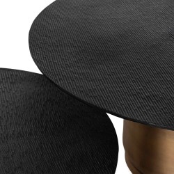 MESA DE CENTRO DE ALUMINIO DURAI 74 PARA SALÓN ESTILO CONTEMPORÁNEO