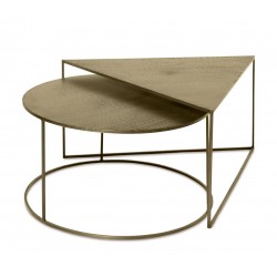 SET DE MESAS DE CENTRO DE ALUMINIO KAPIL PARA SALÓN ESTILO CONTEMPORÁNEO