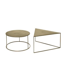 SET DE MESAS DE CENTRO DE ALUMINIO KAPIL PARA SALÓN ESTILO CONTEMPORÁNEO