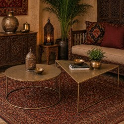 SET DE MESAS DE CENTRO DE ALUMINIO KAPIL PARA SALÓN ESTILO CONTEMPORÁNEO