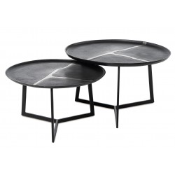 MESA DE CENTRO DE METAL RAVI PARA SALÓN ESTILO CONTEMPORÁNEO