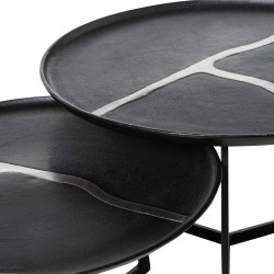 MESA DE CENTRO DE METAL RAVI PARA SALÓN ESTILO CONTEMPORÁNEO