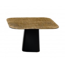 MESA DE CENTRO DE ALUMINIO SANJAY PARA SALÓN ESTILO MINIMALISTA E INDUSTRIAL