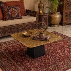 MESA DE CENTRO DE ALUMINIO SANJAY PARA SALÓN ESTILO MINIMALISTA E INDUSTRIAL