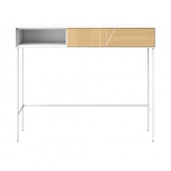 CONSOLA DE CHAPA ROBLE SIENA PARA RECIBIDOR ESTILO NÓRDICO MINIMALISTA