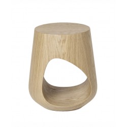 MESITA AUXILIAR DE MADERA MACIZA MANAN PARA DORMITORIO ESTILO CONTEMPORÁNEO