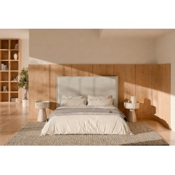 MESITA AUXILIAR DE CHAPA DE MADERA JAMES PARA DORMITORIO ESTILO MID-CENTURY