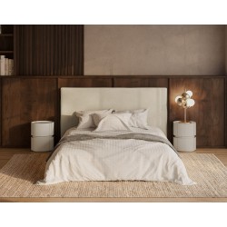 MESITA DE NOCHE DE CHAPA DE MADERA TIMEO PARA DORMITORIO ESTILO CONTEMPORÁNEO