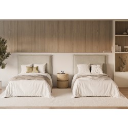 MESITA DE NOCHE DE CHAPA DE MADERA TIMEO PARA DORMITORIO ESTILO CONTEMPORÁNEO