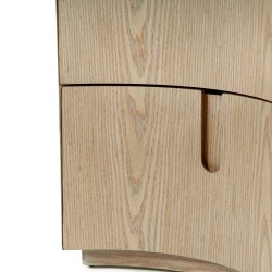 MESITA DE NOCHE DE CHAPA DE MADERA JORDAN PARA DORMITORIO ESTILO CONTEMPORÁNEO