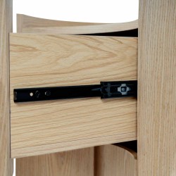 MESITA DE NOCHE DE CHAPA DE MADERA JORDAN PARA DORMITORIO ESTILO CONTEMPORÁNEO