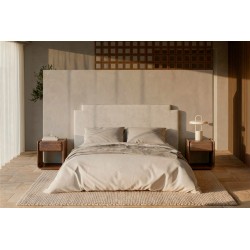 MESITA DE NOCHE DE CHAPA DE MADERA MASON PARA DORMITORIO ESTILO CONTEMPORÁNEO