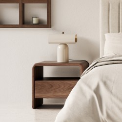 MESITA DE CENTRO DE MADERA OWEN PARA SALÓN O DORMITORIO ESTILO CONTEMPORÁNEO