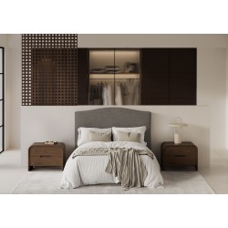 MESITA DE NOCHE DE MADERA JASPER PARA DORMITORIO ESTILO CONTEMPORÁNEO