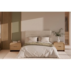 MESITA DE NOCHE DE MADERA JASPER PARA DORMITORIO ESTILO CONTEMPORÁNEO