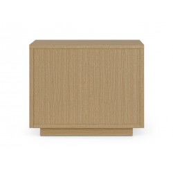 MESITA DE NOCHE DE MADERA BORNEO 60 CON UN CAJON PARA DORMITORIO ESTILO NATURAL