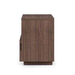 MESITA DE NOCHE DE MADERA BORNEO 60 CON UN CAJON PARA DORMITORIO ESTILO NATURAL