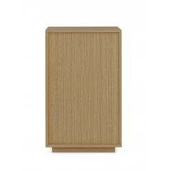 MESITA DE NOCHE DE MADERA BORNEO 40 CON 2 CAJONES Y HUECO PARA DORMITORIO ESTILO NATURAL