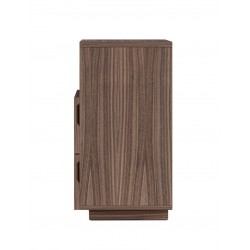 MESITA DE NOCHE DE MADERA BORNEO 40 CON 2 CAJONES Y HUECO PARA DORMITORIO ESTILO NATURAL