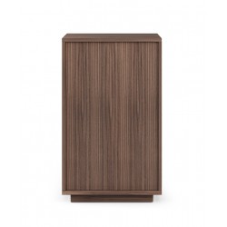 MESITA DE NOCHE DE MADERA BORNEO 40 CON 2 CAJONES Y HUECO PARA DORMITORIO ESTILO NATURAL
