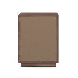 MESITA DE NOCHE DE MADERA BORNEO 40 CON 2 CAJONES PARA DORMITORIO ESTILO NATURAL