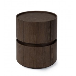MESITA DE NOCHE DE CHAPA DE MADERA TIMEO PARA DORMITORIO ESTILO CONTEMPORÁNEO