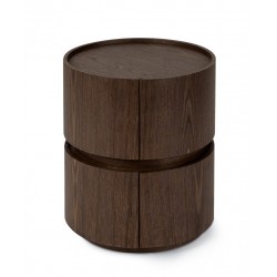 MESITA DE NOCHE DE CHAPA DE MADERA TIMEO PARA DORMITORIO ESTILO CONTEMPORÁNEO