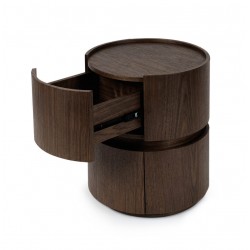 MESITA DE NOCHE DE CHAPA DE MADERA TIMEO PARA DORMITORIO ESTILO CONTEMPORÁNEO