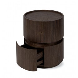 MESITA DE NOCHE DE CHAPA DE MADERA TIMEO PARA DORMITORIO ESTILO CONTEMPORÁNEO