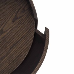 MESITA DE NOCHE DE CHAPA DE MADERA TIMEO PARA DORMITORIO ESTILO CONTEMPORÁNEO