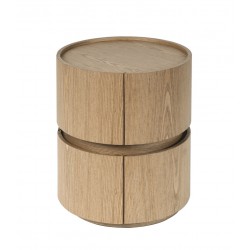 MESITA DE NOCHE DE CHAPA DE MADERA TIMEO PARA DORMITORIO ESTILO CONTEMPORÁNEO