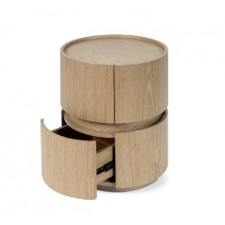 MESITA DE NOCHE DE CHAPA DE MADERA TIMEO PARA DORMITORIO ESTILO CONTEMPORÁNEO