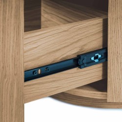 MESITA DE NOCHE DE CHAPA DE MADERA TIMEO PARA DORMITORIO ESTILO CONTEMPORÁNEO
