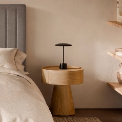 LÁMPARA INALÁMBRICA DE SOBREMESA DE ACERO AYORA PARA DORMITORIO ESTILO MODERNO