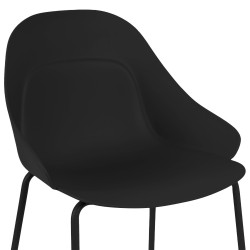 TABURETE ALTO DE POLIPROPILENO TOBY PARA COCINA ESTILO CONTEMPORÁNEO