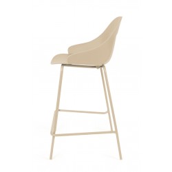 TABURETE ALTO DE POLIPROPILENO TOBY PARA COCINA ESTILO CONTEMPORÁNEO