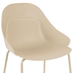 TABURETE ALTO DE POLIPROPILENO TOBY PARA COCINA ESTILO CONTEMPORÁNEO