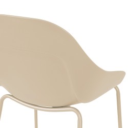 TABURETE ALTO DE POLIPROPILENO TOBY PARA COCINA ESTILO CONTEMPORÁNEO