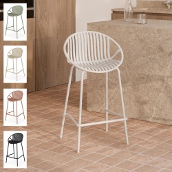 TABURETE ALTO DE POLIPROPILENO TRISTAN PARA BARRA ESTILO CONTEMPORÁNEO