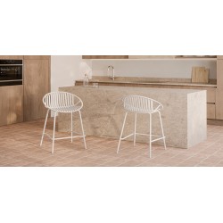 TABURETE ALTO DE POLIPROPILENO TRISTAN PARA BARRA ESTILO CONTEMPORÁNEO