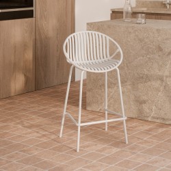 TABURETE ALTO DE POLIPROPILENO TRISTAN PARA BARRA ESTILO CONTEMPORÁNEO