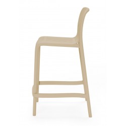 TABURETE BAJO DE POLIPROPILENO WALTER PARA COCINA ESTILO CONTEMPORÁNEO