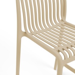 TABURETE BAJO DE POLIPROPILENO WALTER PARA COCINA ESTILO CONTEMPORÁNEO