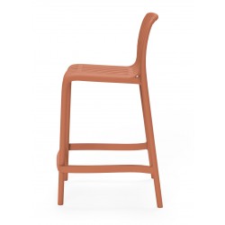 TABURETE BAJO DE POLIPROPILENO WALTER PARA COCINA ESTILO CONTEMPORÁNEO