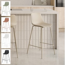 TABURETE DE POLIPROPILENO ELTON PARA COCINA MODERNA Y ESPACIOS ABIERTOS