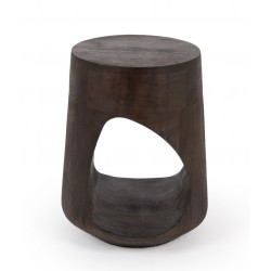 MESITA AUXILIAR DE MADERA MACIZA MANAN PARA DORMITORIO ESTILO CONTEMPORÁNEO